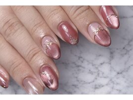 バレンタインネイル