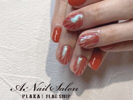 オレンジ人魚の鱗