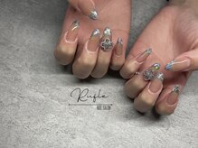 ルフレ(Rufle)/ガラスフレンチネイル