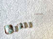 ルークネイル 恵比寿店(LUKE NAIL)/サマーニュアンス大理石フット