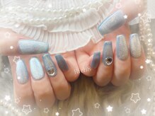 ネイルアンドまつげエクステ リッチエイト 原宿店(Rich8)/ブルーのマグネットネイル