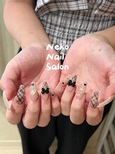 ネコ(Neko)/チェック　トレンドネイル