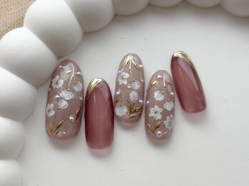 フラワーネイル/7000円