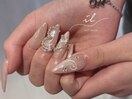 ハートチェーンネイル