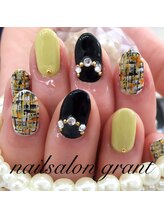 グラント(NAIL SALON&SCHOOL grant)/冬のツイードネイル