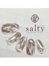 ネイルアンドアイラッシュサロン ソルティ 寺田町(salty)/ニュアンスネイル