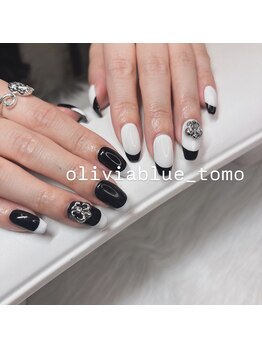 オリビアブルー 柏店(Olivia Blue)/モノトーンフレンチ