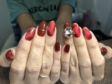 エムネイル アンド アイラッシュ(M NAIL ＆ EYELASH)/定額9000円ビジューアートも☆