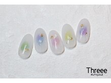 スリーネイルプラスアイラッシュ(Threee Nail+Eyelash)/パステルネイル