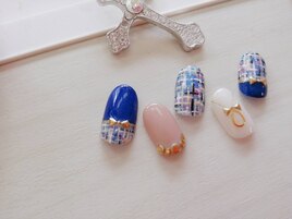 ツィード柄ネイル