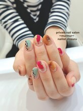 プライベート ネイルサロン マーマ(murmur)/カラフル秋ネイル