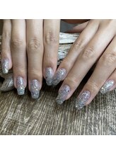 爪屋べっぴん堂/キラキラオーロラネイル