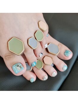 ローラネイル(Roller nail)/フットアートコース¥11000