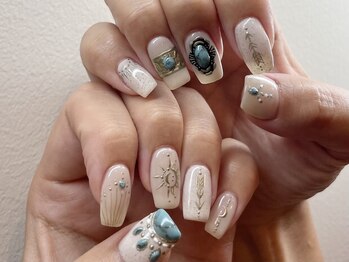 ジュイール ネイル 千葉店(Jouir nail)/ボヘミアンなストーンアート