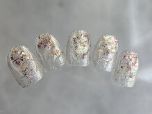 こゆび/キラキラシェルネイル