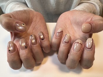 アネモネネイル(anemone nail)/アシメネイル