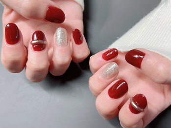 ネイルサロンアンドスクール アイビー(IVY)/ボルドーネイル♪