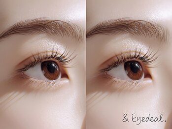 アンドアイディール 町田店(&Eyedeal.)の写真/【左右差悩み★バランス調整まつげパーマ5,200円】アンバランスな目元,左右別のロッドや巻き方で和らげる♪