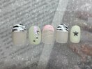 ゼブラフレンチネイル
