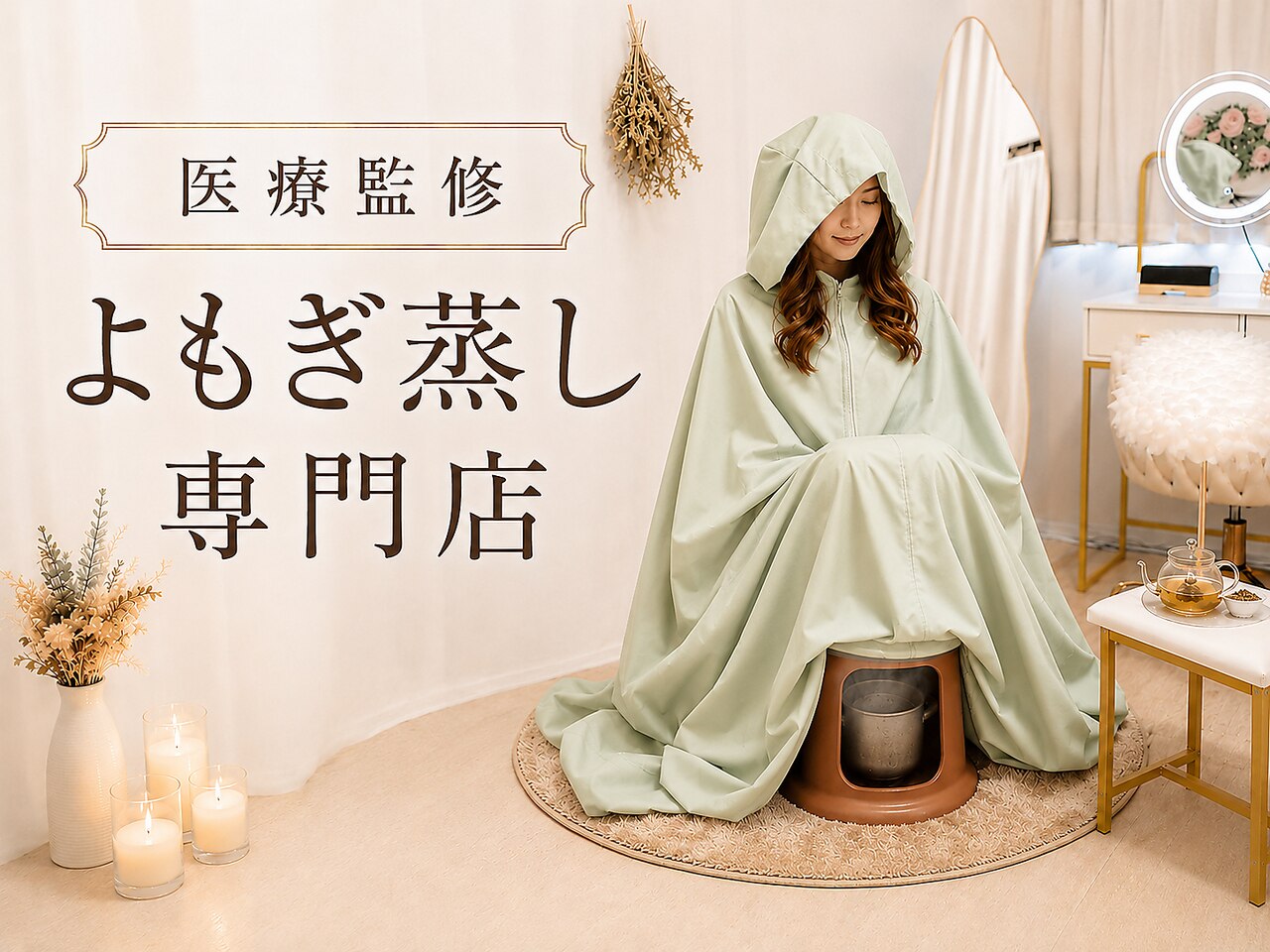 YOSA ヨサ ルルオン チタニウムケープ マント よもぎ蒸し 十色 横浜｜ホットペッパービューティー
