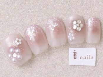 アイネイルズ 三宮店(I nails)/ワンホンチークフラワー