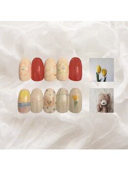 ハズグラスネイル(Haze Grass nail)/4月定額ネイル一部