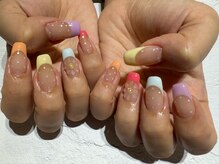 レゴリス ルナ 天神大名(REGOLITH LUNA)/ぷっくりお花ネイル