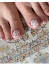 エンボスアート×フットネイル