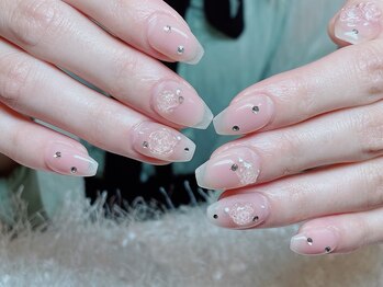 レアネイル 新宿(le'a nail)/薔薇ネイル