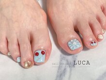 ネイルアトリエルカ(nail atelier LUCA)/W-227 ぷっくりフラワーネイル