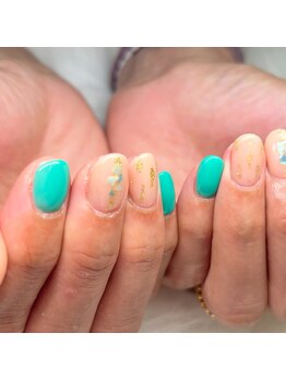 ミスネイル うるま江洲店(Ms.naiL)/新色デザイン¥4980