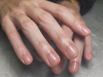 オムネイル 渋谷(HOMME NAIL)/クリアジェル ¥3.800