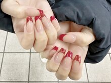 ビアンカ 東京ドームラクーア店(Bianca)/赤ネイルフレンチ