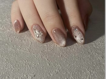 アイネイルズ 天神今泉店(I-nails)/【kanako.m】マグネットリボン