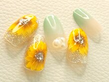 ビューティーサロン ハル(beauty salon haru)/【向日葵ネイル】
