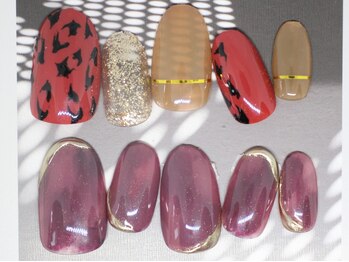 ネイルサロン マリブ(Maribu)の写真/【何度でも同価格】スカルプアート2本コース/アート4本コース/何でもOKコースも◎1本だけ長さ出しOK1本¥550