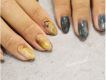 リノ ネイル(Rino nail)/ニュアンスアシンメトリー