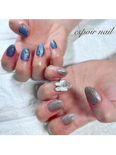 ネイルアンドアイラッシュサロン エスポアール(nail&eyelash salon espoir)/蝶々パーツネイル90分コース