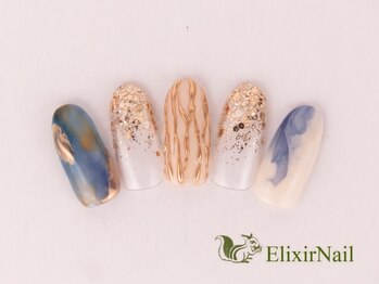 エリクサーネイル 神田(Elixir Nail)/シンプル/クーポン使用