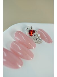 うる艶ピンクネイル