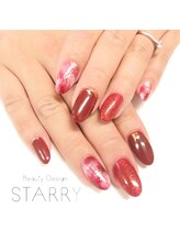 スターリー(STARRY)/ニュアンス　ラメ　赤