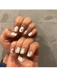 シルバー×ゴールドニュアンス☆