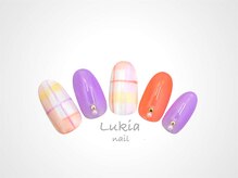 ルキア(Lukia)/冬おすすめ☆チェックネイル