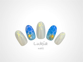 ルキア(Lukia)/夏先取り マリン アートネイル