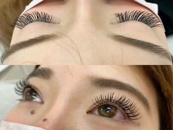 グルック(Gluck)の写真/持ちの良さ◎《Wフラットラッシュ60本¥7000》少ない自まつ毛でもボリュームを。瞳輝く贅沢な仕上がり♪