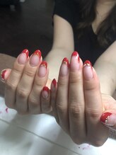 エムネイル アンド アイラッシュ(M NAIL ＆ EYELASH)/5000円シンプルフレンチ