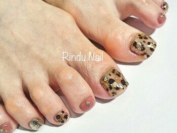 リンドゥネイル(Rindu Nail)/秋フットネイル