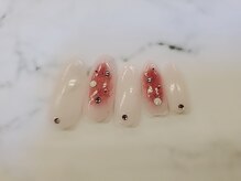 トータルビューティーサロン ドールズ(total beauty salon Dolls)/チークネイル乳白色