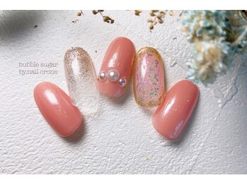 バブル シュガー バイ ネイルクローネ(bublle sugar by.nail crone)/ダズリングオーロラネイル