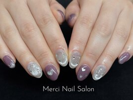 バレンタインネイル